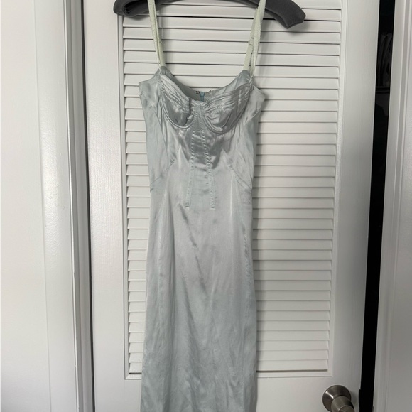 D&G Women's Satin Chemise - Light Blue